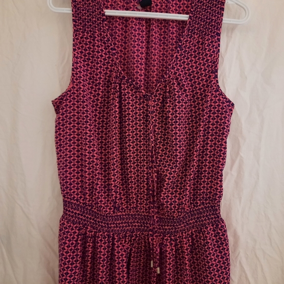 Lightweight Gap dress, SZ Lg, pink and navy blue. - Picture 2 of 3